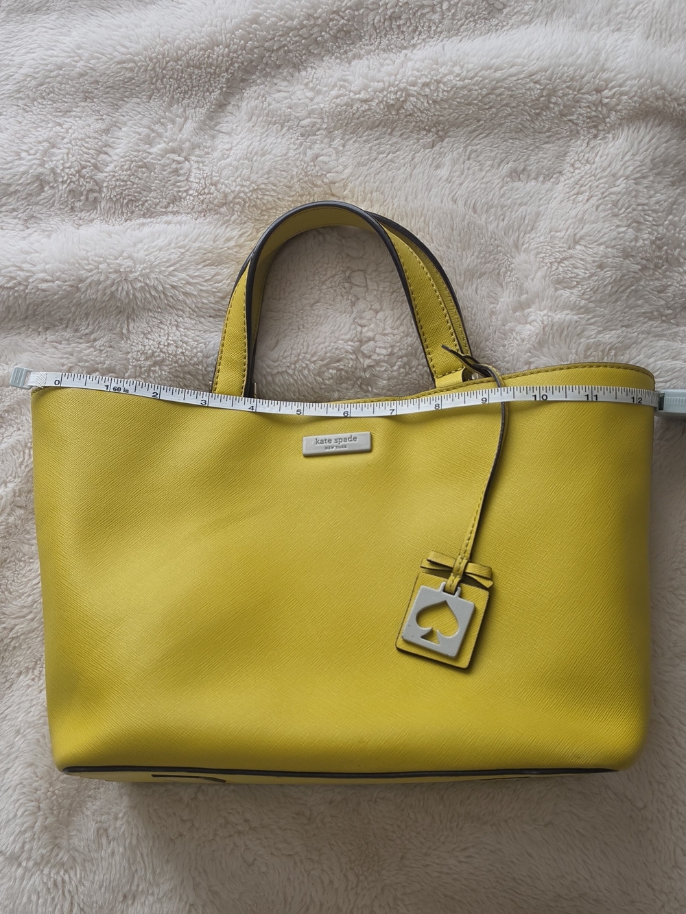 kate spade New York Yellow Leather Tote Bag - Picture 3 of 6